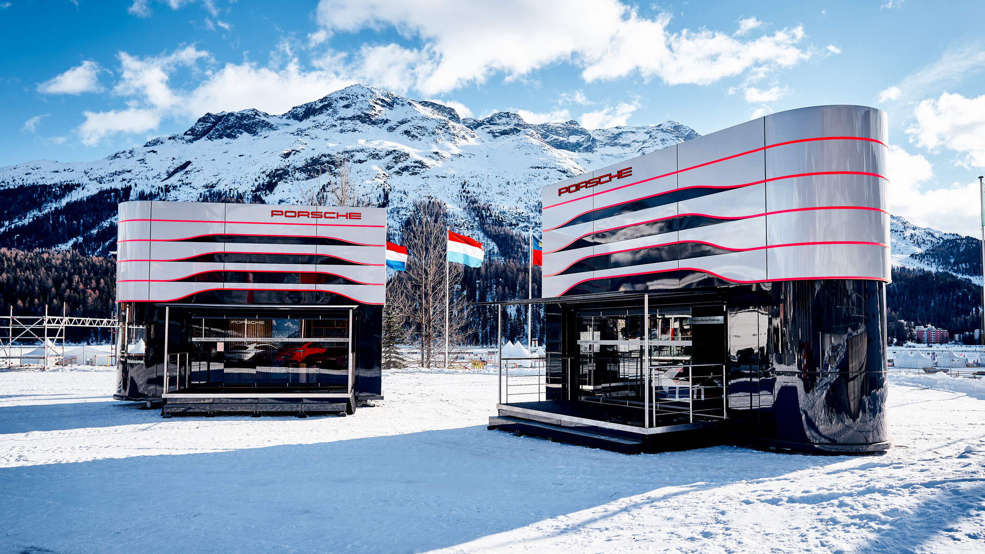 ShowtruckMarketing für Porsche in St Moritz