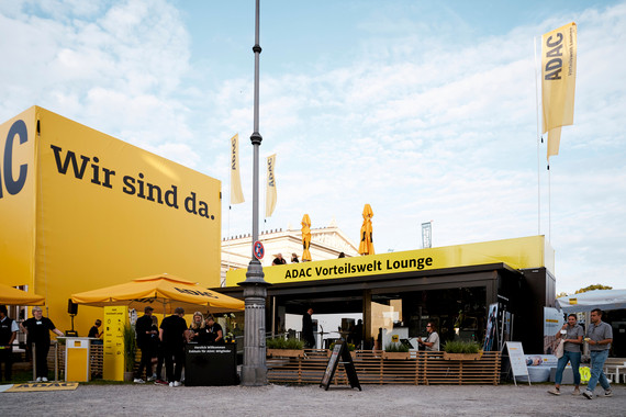 ADAC Vorteilswelt Lounge - As a guest of the yellow angels